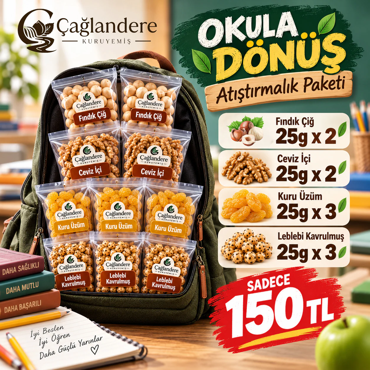 Okula Dönüş Atıştırmalık Paketi