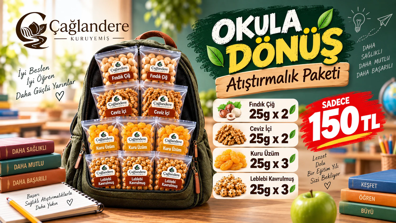 Okula Dönüş Atıştırmalık Paketi